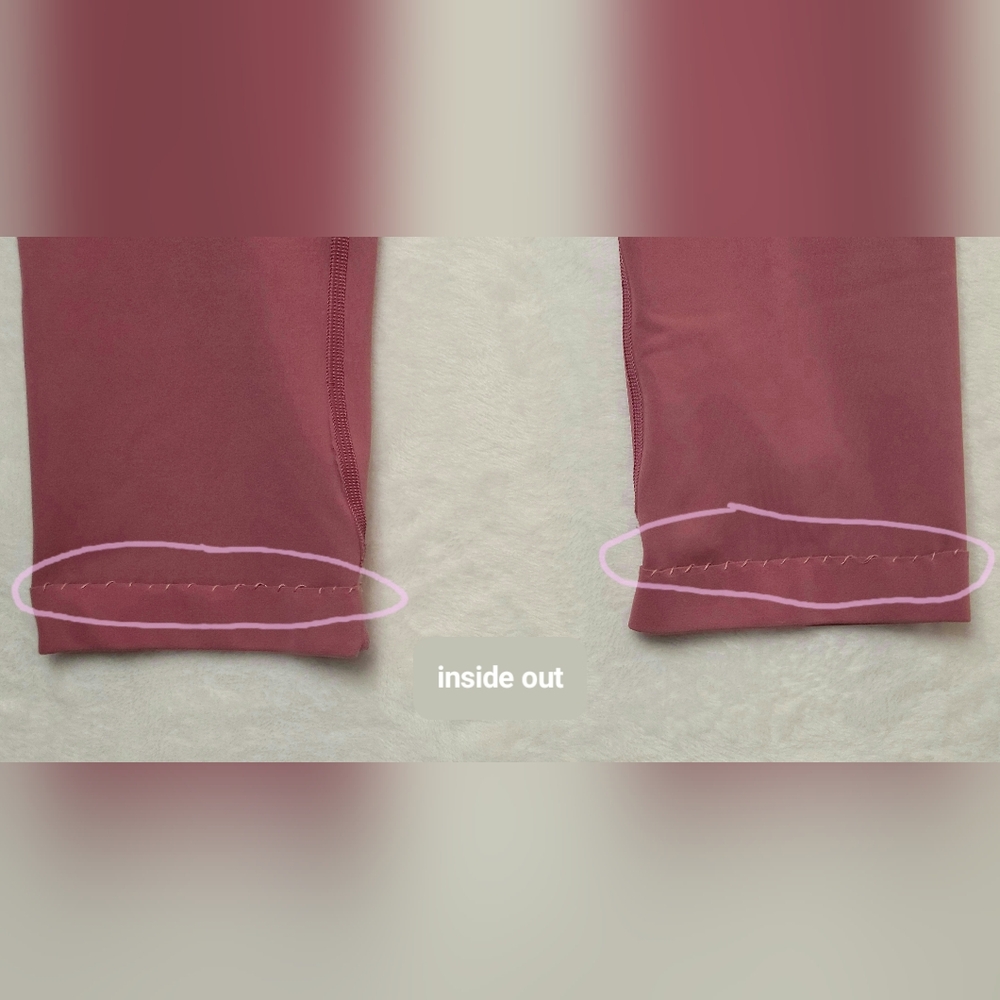 Lululemon Align Crop Size 4 16" Inseam Moss Rose? W6AS8S Legging High Rise Nulu - Picture 8 of 15